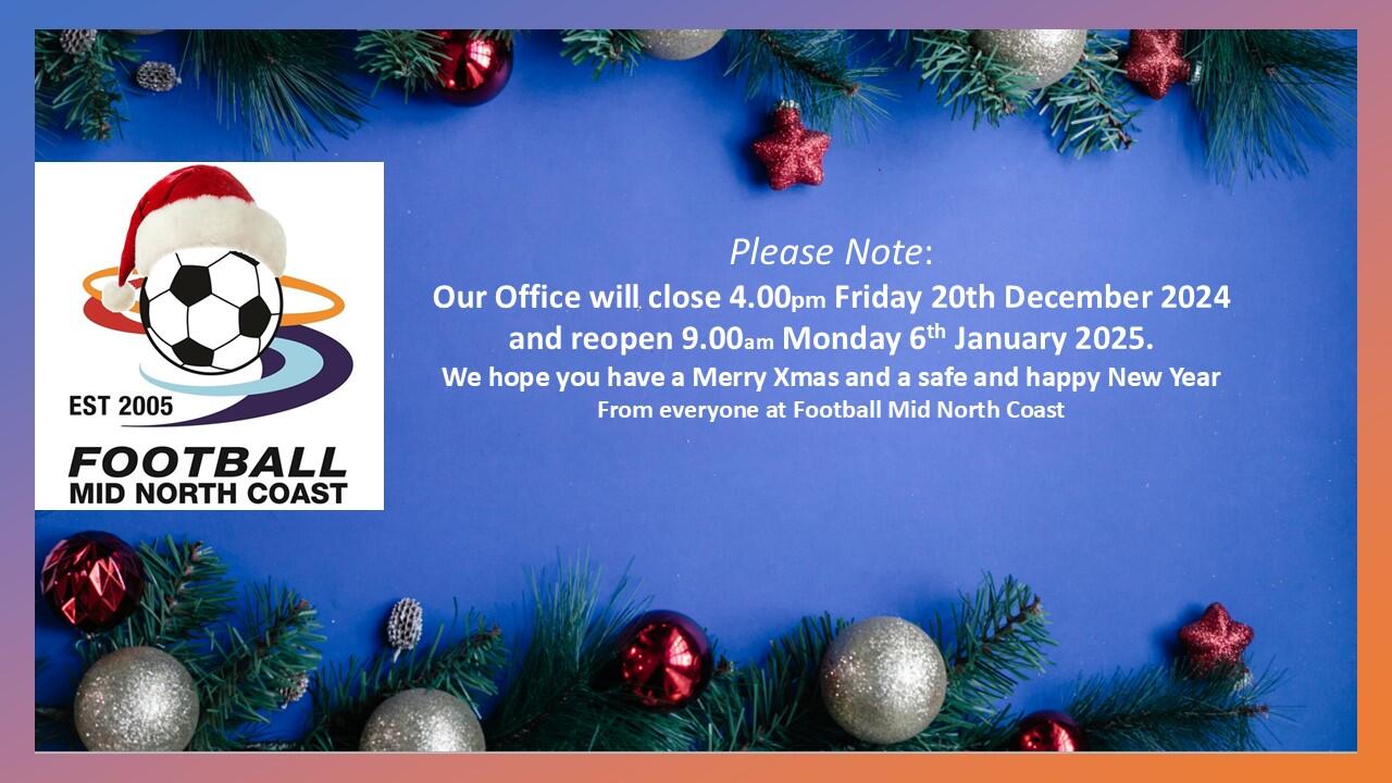 FMNC Xmas Closure