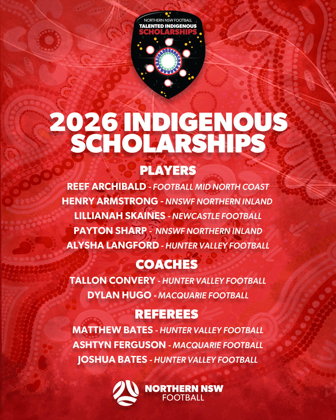 Indigenous Scholarship Recipients