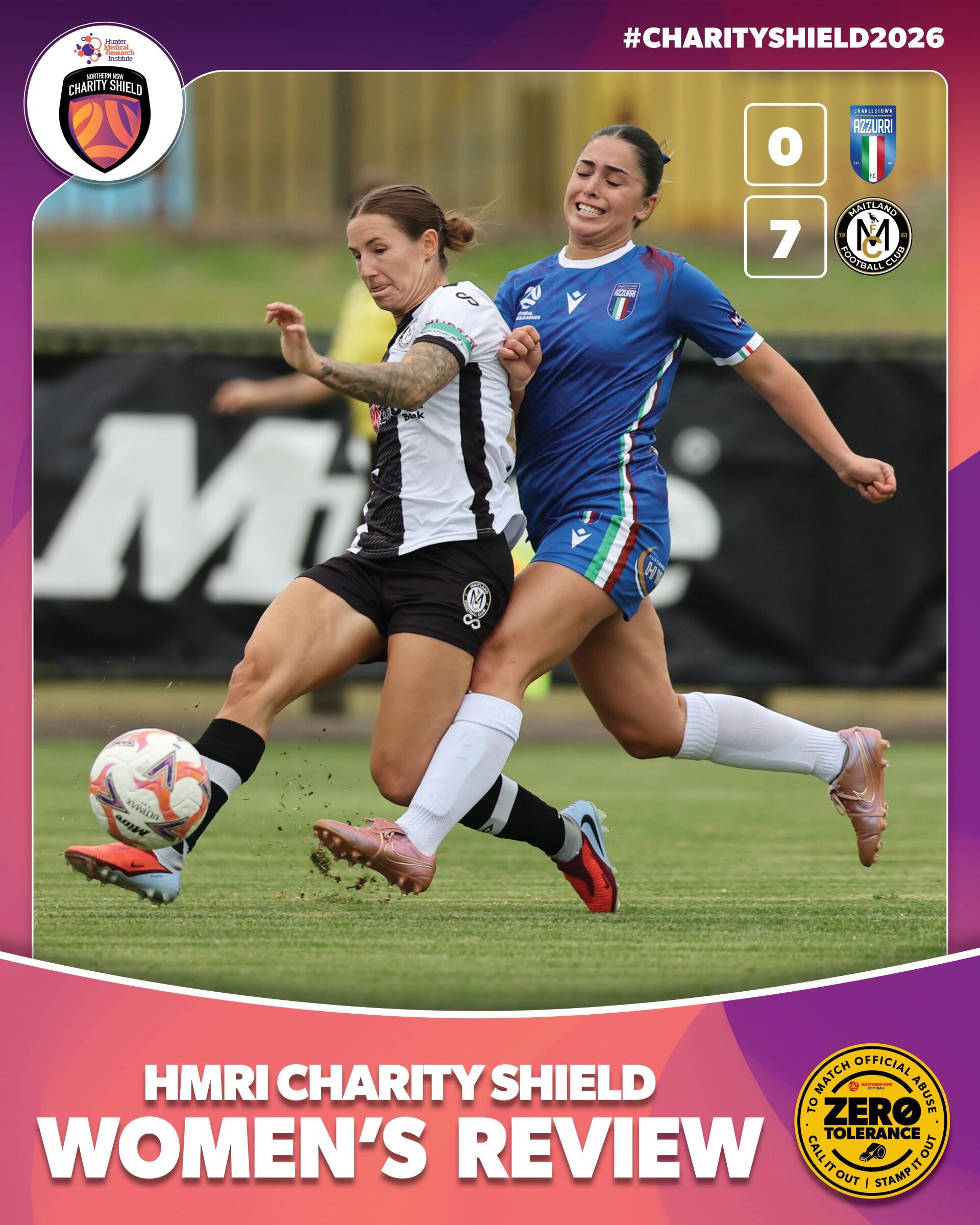 HMRI Charity Shield Women's Review