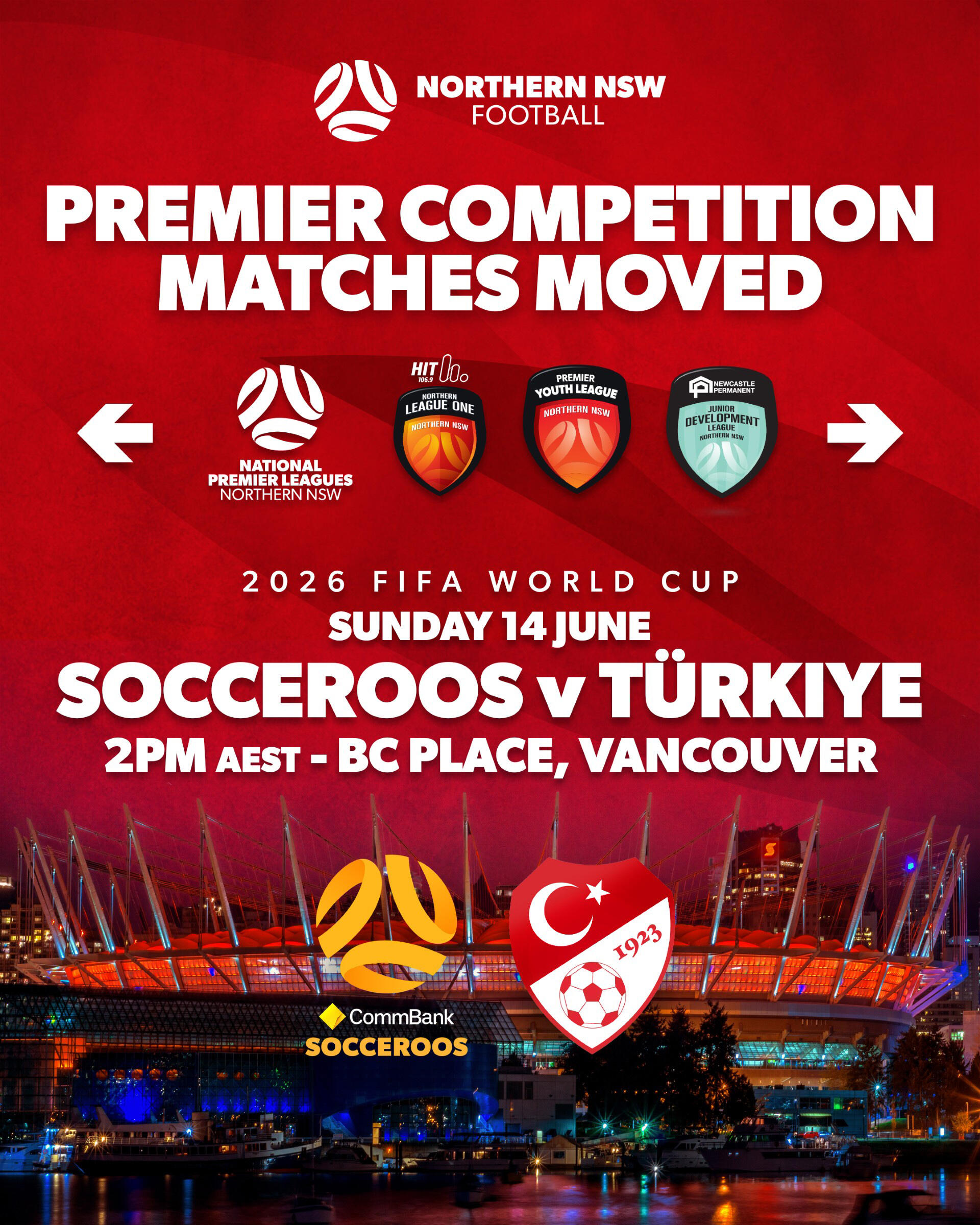Socceroos Prem Comp Changed