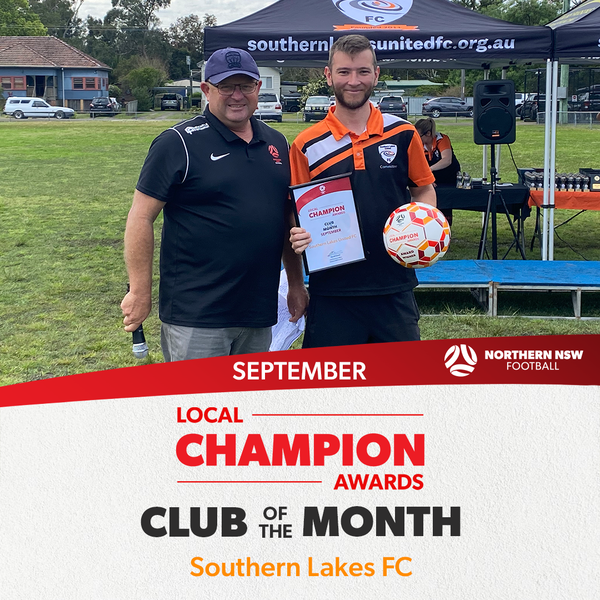 Southern Lakes United were the Club of the Month for the September Local Champion Awards.