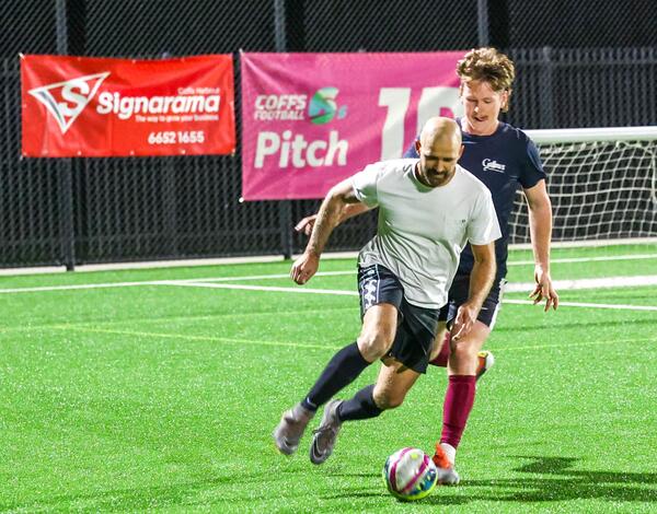 CF6 Div One action - CHB United v The A Team