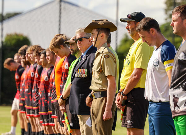 ANZAC Cup - Pre-match tribute