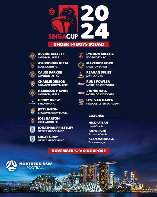 Singa Cup Announcement 