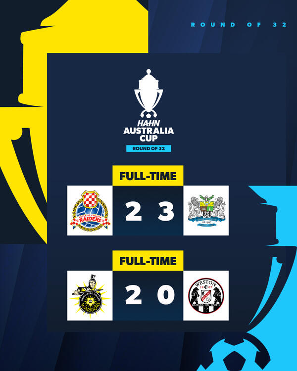 2025 Australia Cup round of 32 results