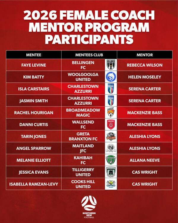 2026 Female Coach Mentor Program